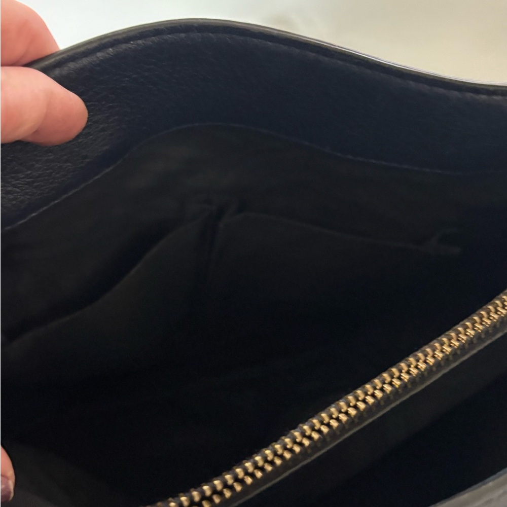 Rebecca Minkoff Geneva Grained Cowhide Dark Blue Leather Women's Bag - Picture 4 of 16